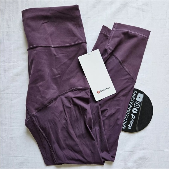 Lululemon Wunder Train Mesh HR Tight 25” GPTH Grape Thistle Women's Size 12 - Picture 1 of 6